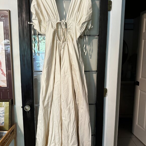 ANDREA IYAMAH | Xena maxi dress | Gathered Cotton | Size Large | New with tags - Picture 5 of 7